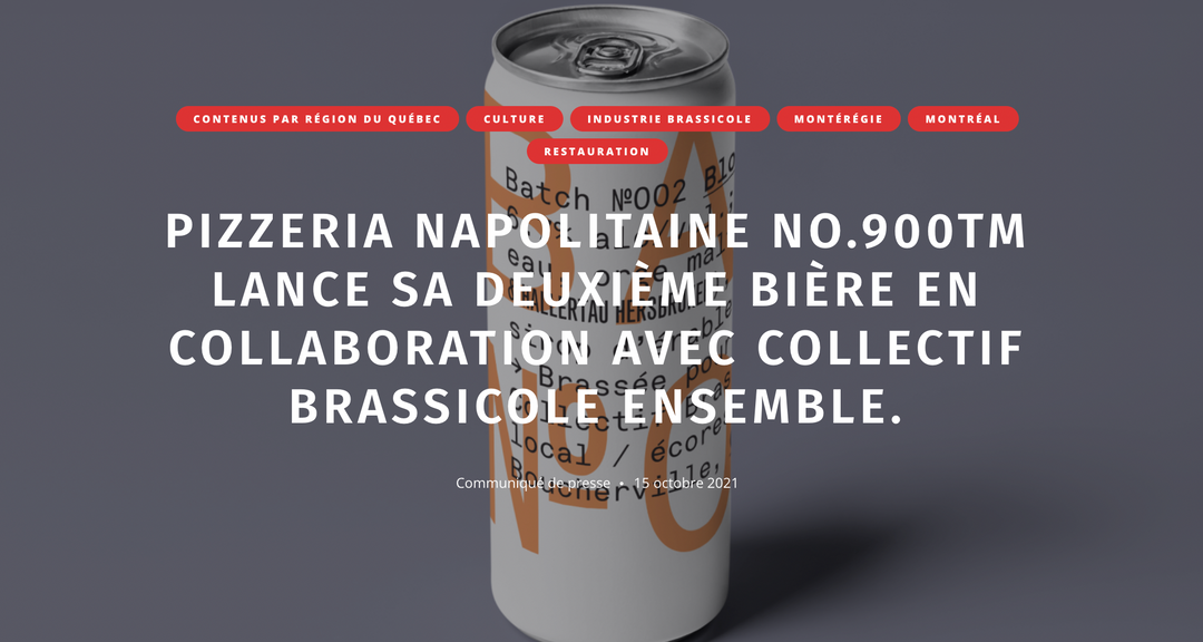 NO.900 lance sa deuxième bière en collaboration avec Collectif
