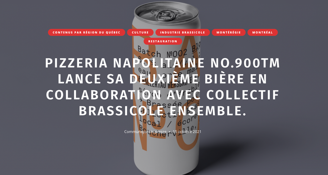NO.900 launches its second beer in collaboration with Collectif