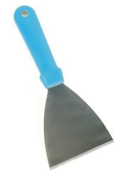 Metal dough spatula